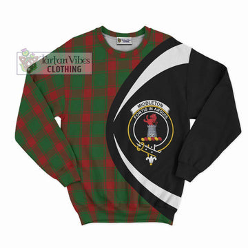 Middleton Tartan Sweatshirt with Family Crest Circle Style