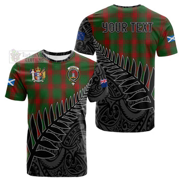 Middleton Crest Tartan Cotton T-shirt with New Zealand Silver Fern Half Style