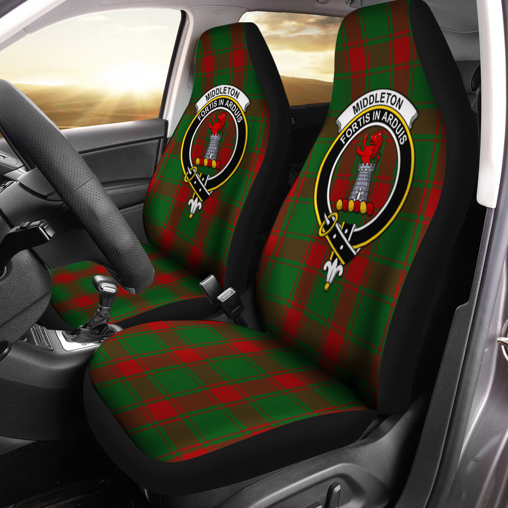 Middleton Tartan Car Seat Cover with Family Crest One Size - Tartanvibesclothing