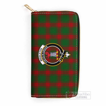 Middleton Tartan Women's Leather Wallet with Family Crest One Size 19.7*10.5*3.5 cm - Tartan Vibes Clothing