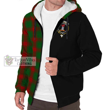 Middleton Tartan Sherpa Hoodie with Family Crest and Half Of Me Style