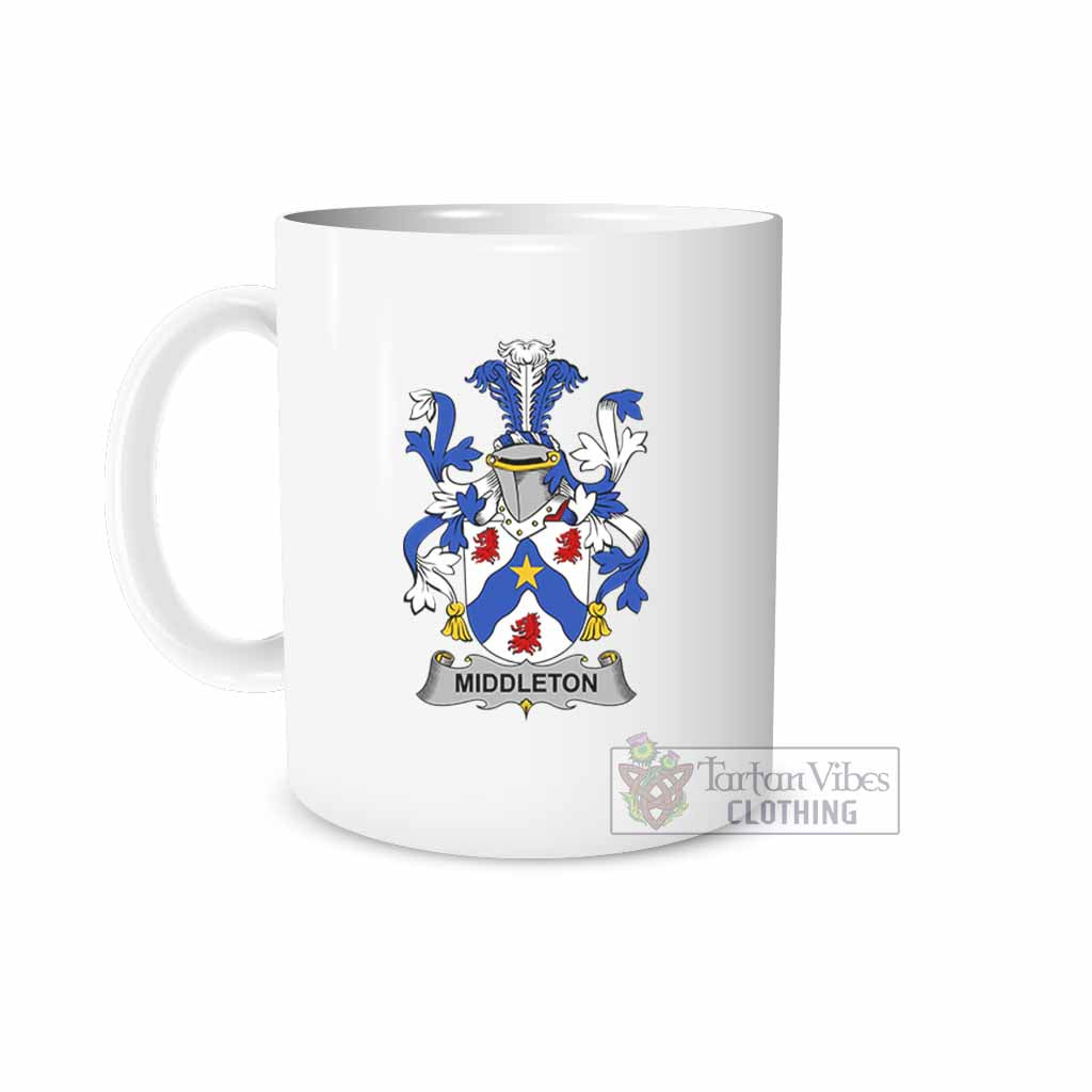 Tartan Vibes Clothing Middleton Irish Clan Coat of Arms Ceramic Mug