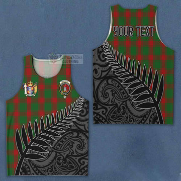 Middleton Crest Tartan Men's Tank Top with New Zealand Silver Fern Half Style