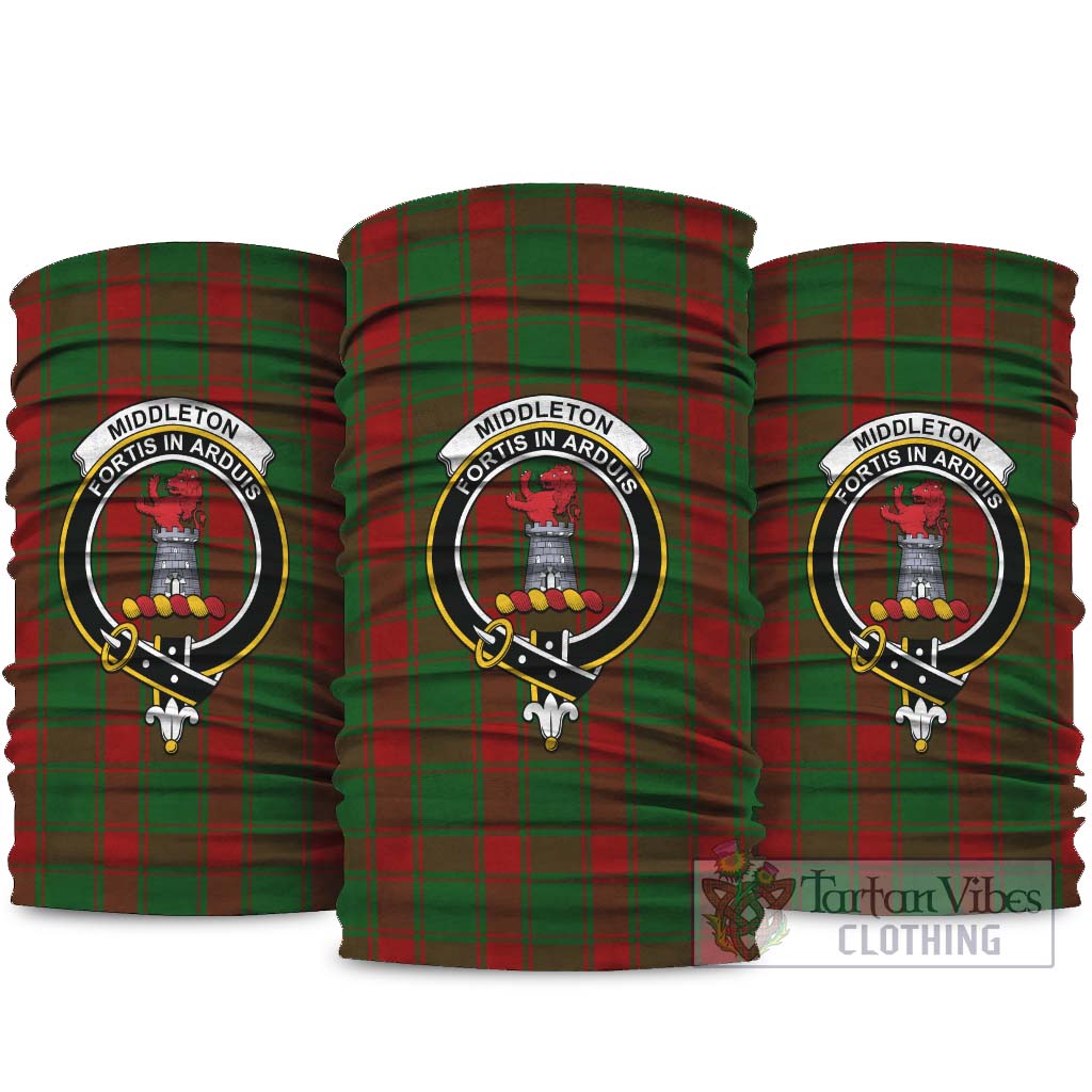 Middleton Tartan Neck Gaiters, Tartan Bandanas, Tartan Head Band with Family Crest