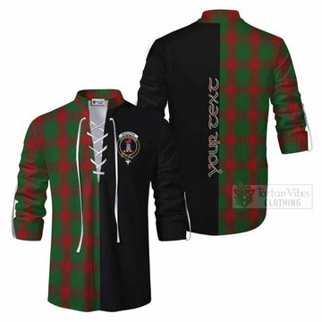 Middleton Tartan Ghillie Kilt Shirt with Family Crest and Half Of Me Style