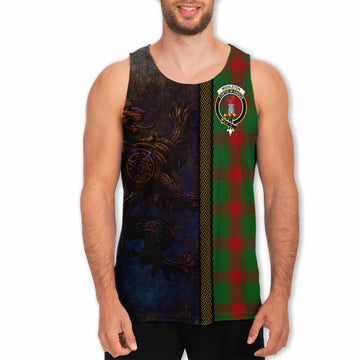 Middleton Tartan Family Crest Men's Tank Top Alba Gu Brath Be Brave Lion Ancient Style Men - Tartan Vibes Clothing