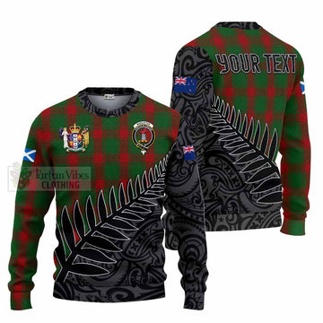 Middleton Crest Tartan Knitted Sweater with New Zealand Silver Fern Half Style