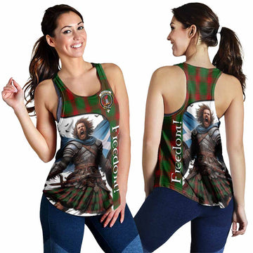 Middleton Crest Tartan Women's Racerback Tanks Inspired by the Freedom of Scottish Warrior