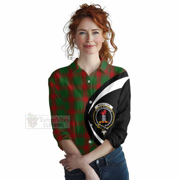 Middleton Tartan Women's Casual Shirt with Family Crest Circle Style