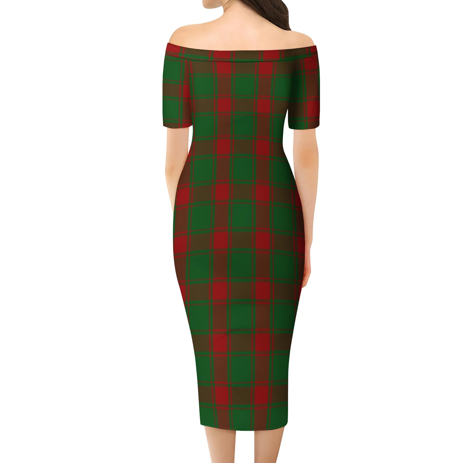 Middleton Tartan Off Shoulder Lady Dress - Tartanvibesclothing