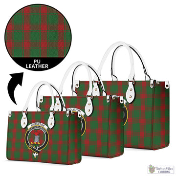 Middleton Tartan Luxury Leather Handbags with Family Crest