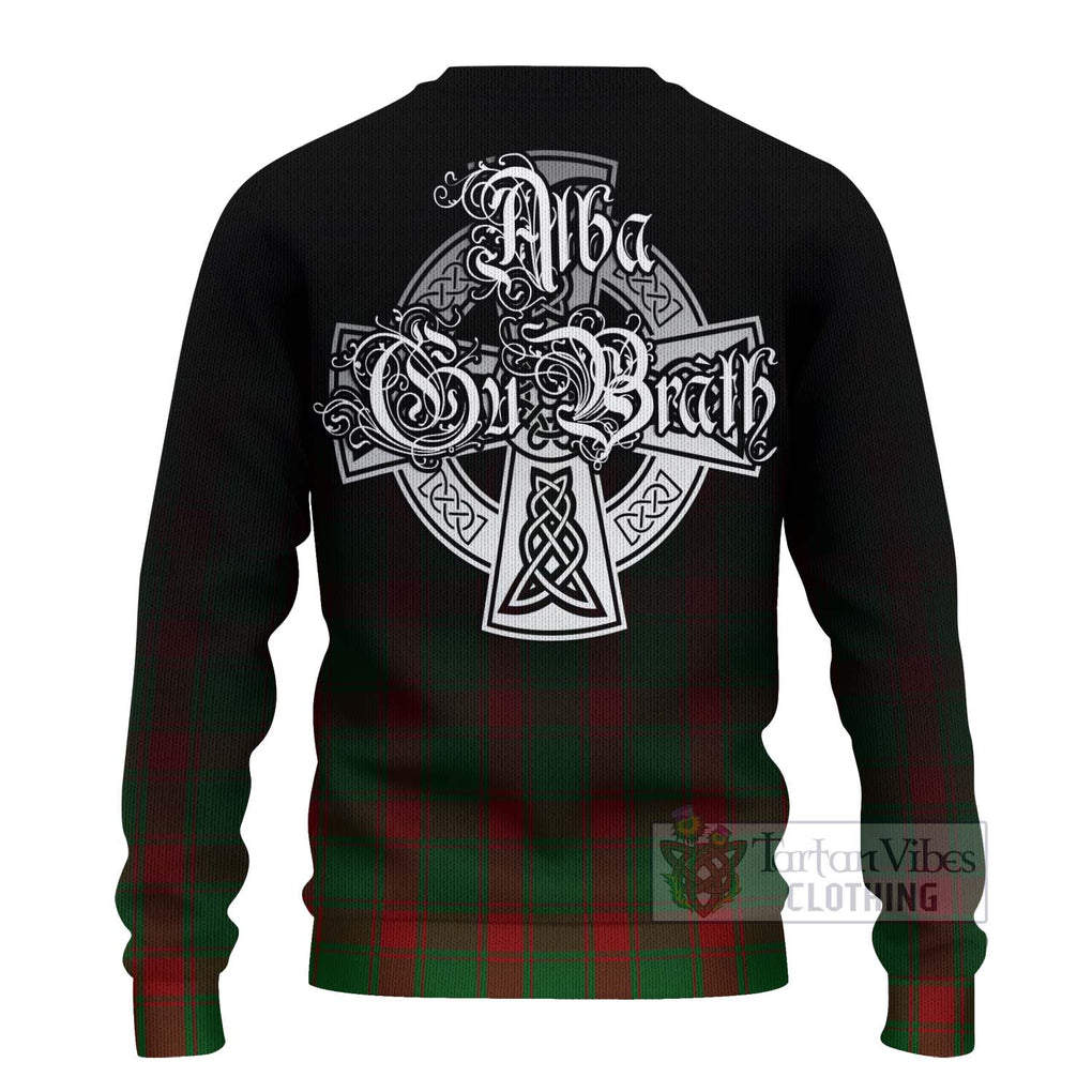 Tartan Vibes Clothing Middleton Tartan Knitted Sweater Featuring Alba Gu Brath Family Crest Celtic Inspired