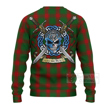 Middleton Tartan Ugly Sweater with Family Crest Celtic Skull Style