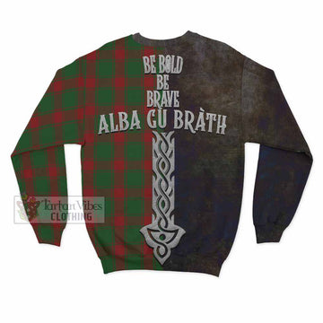 Middleton Tartan Family Crest Sweatshirt Alba Gu Brath Be Brave Lion Ancient Style - Tartan Vibes Clothing