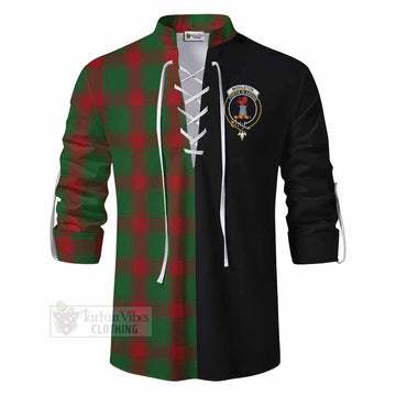 Middleton Tartan Ghillie Kilt Shirt with Family Crest and Half Of Me Style