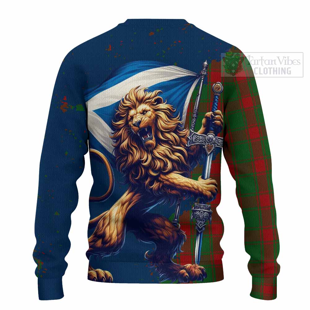 Tartan Vibes Clothing Middleton Tartan Family Crest Knitted Sweater with Scottish Majestic Lion