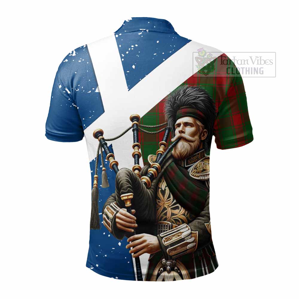 Tartan Vibes Clothing Middleton Tartan Polo Shirt with Family Crest Scottish Bagpiper Vibes