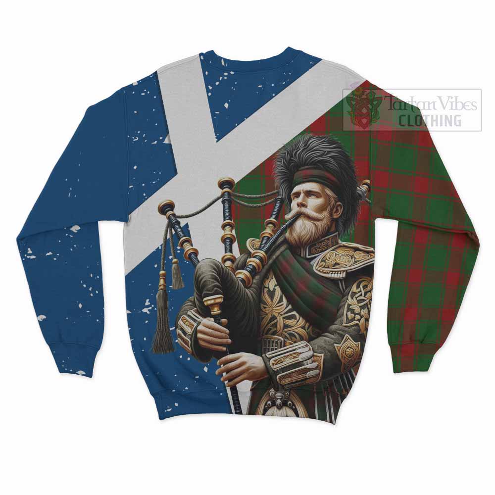 Tartan Vibes Clothing Middleton Tartan Sweatshirt with Family Crest Scottish Bagpiper Vibes