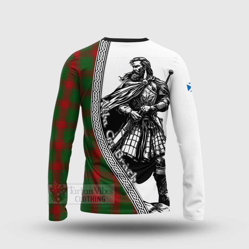 Tartan Vibes Clothing Middleton Tartan Clan Crest Long Sleeve T-Shirt with Highlander Warrior Celtic Style