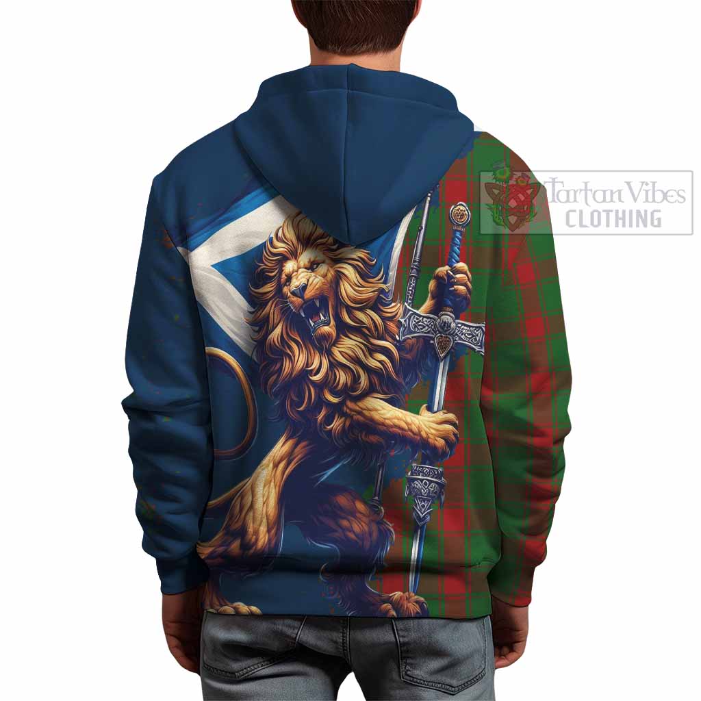 Tartan Vibes Clothing Middleton Tartan Family Crest Hoodie with Scottish Majestic Lion