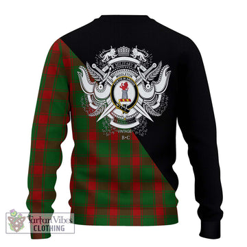 Middleton Tartan Ugly Sweater with Family Crest and Military Logo Style