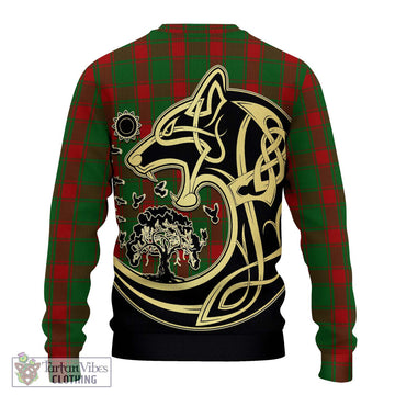 Middleton Tartan Ugly Sweater with Family Crest Celtic Wolf Style