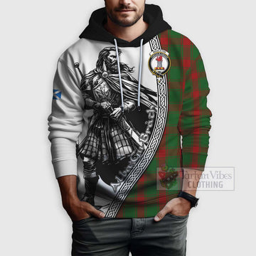 Middleton Tartan Clan Crest Hoodie with Highlander Warrior Celtic Style