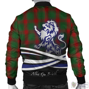 Middleton Tartan Bomber Jacket with Alba Gu Brath Regal Lion Emblem