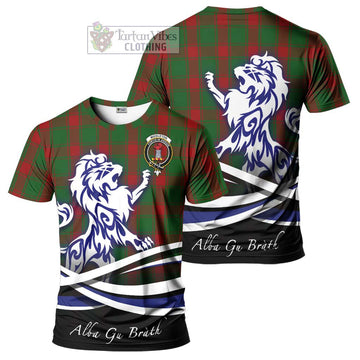 Middleton Tartan Cotton T-shirt with Alba Gu Brath Regal Lion Emblem Women's Shirt - Tartan Vibes Clothing