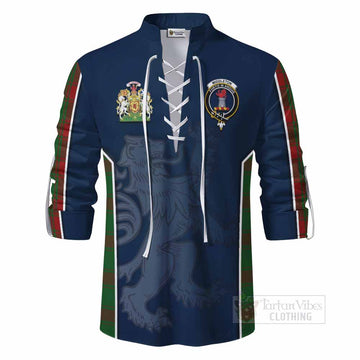 Middleton Tartan Ghillie Kilt Shirt with Family Crest and Lion Rampant Vibes Sport Style