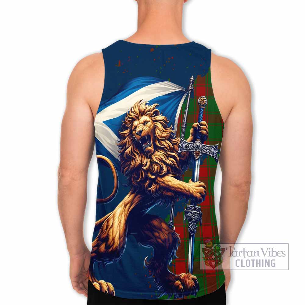 Tartan Vibes Clothing Middleton Tartan Family Crest Men's Tank Top with Scottish Majestic Lion