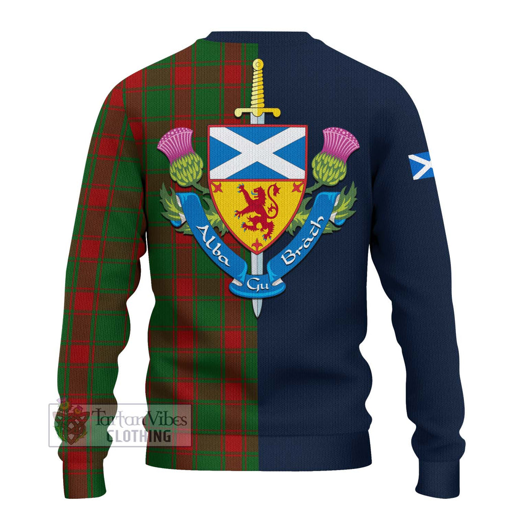 Tartan Vibes Clothing Middleton Tartan Knitted Sweater with Scottish Lion Royal Arm Half Style