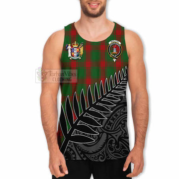 Middleton Crest Tartan Men's Tank Top with New Zealand Silver Fern Half Style