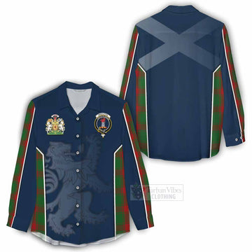 Middleton Tartan Women's Casual Shirt with Family Crest and Lion Rampant Vibes Sport Style