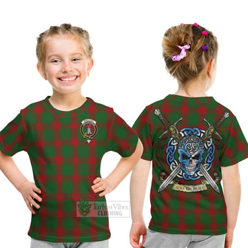 Middleton Tartan Kid T-Shirt with Family Crest Celtic Skull Style - Tartan Vibes Clothing