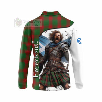 Middleton Crest Tartan Long Sleeve Polo Shirt Inspired by the Freedom of Scottish Warrior