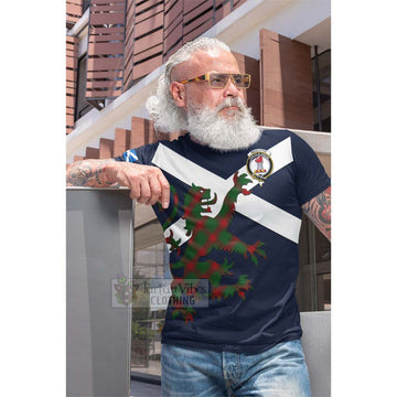 Middleton Tartan Lion Rampant Cotton T-shirt Proudly Display Your Heritage with Alba Gu Brath and Clan Name Men's Shirt - Tartan Vibes Clothing