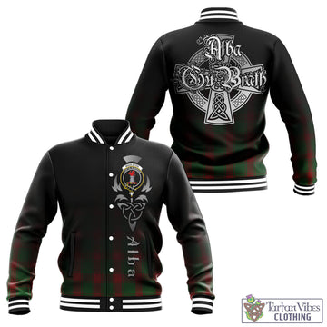 Middleton Tartan Baseball Jacket Featuring Alba Gu Brath Family Crest Celtic Inspired