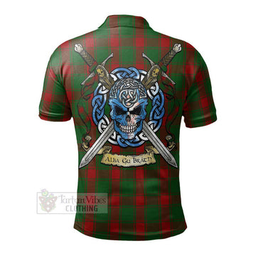 Middleton Tartan Polo Shirt with Family Crest Celtic Skull Style - Tartan Vibes Clothing