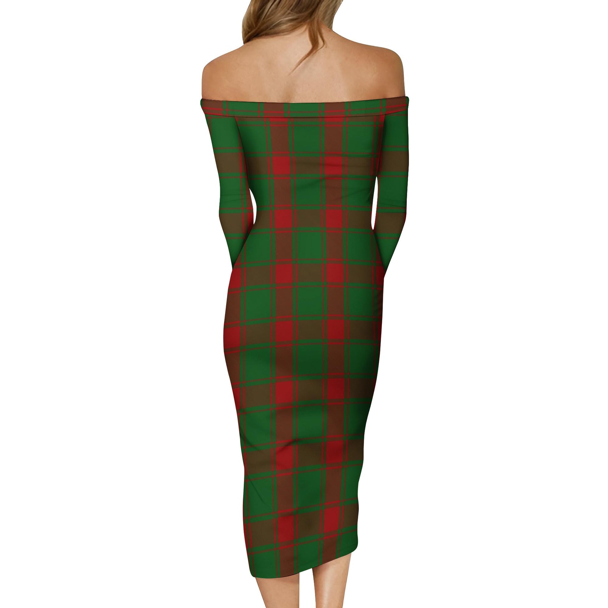 Middleton Tartan Off Shoulder Lady Dress - Tartanvibesclothing