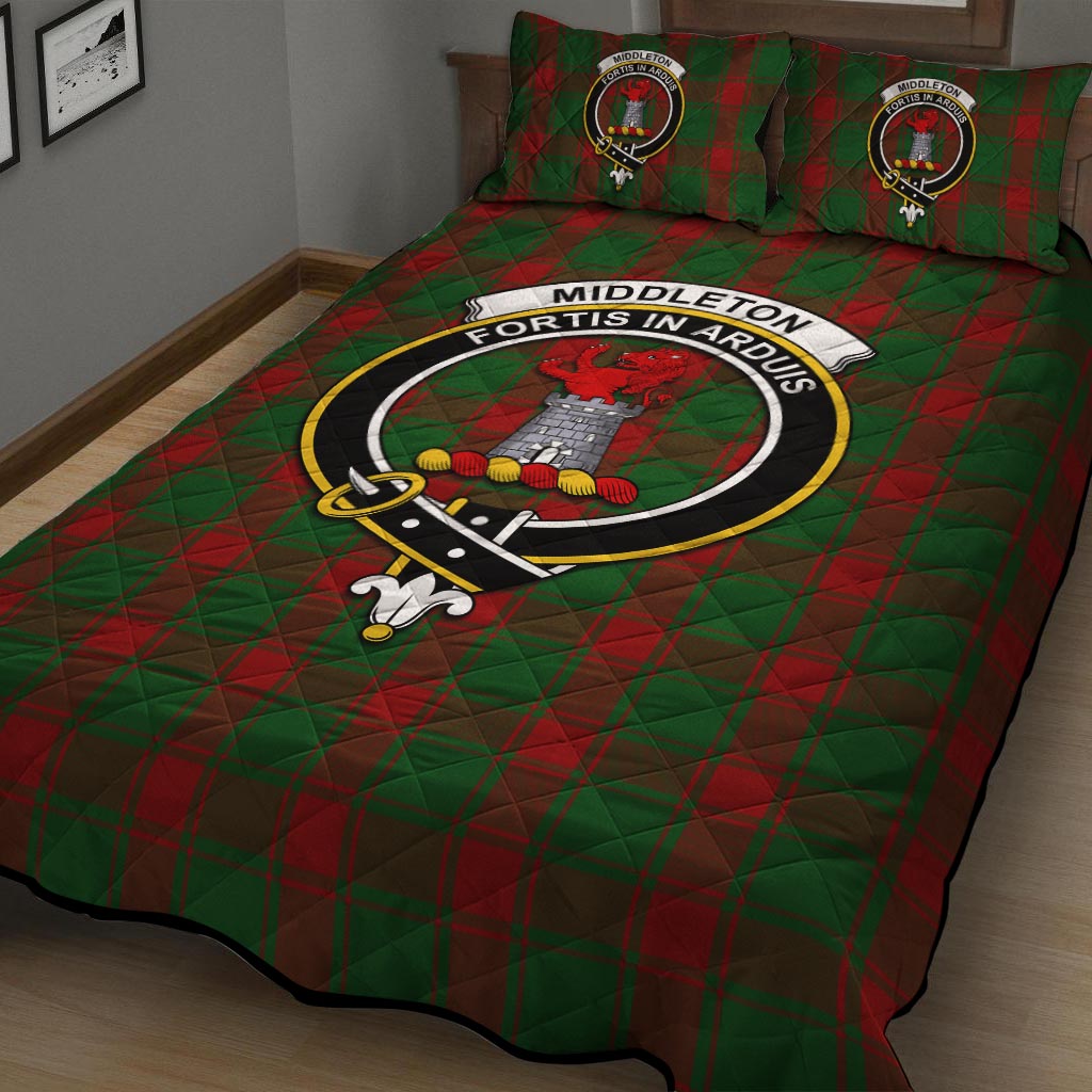 Middleton Tartan Quilt Bed Set with Family Crest - Tartan Vibes Clothing