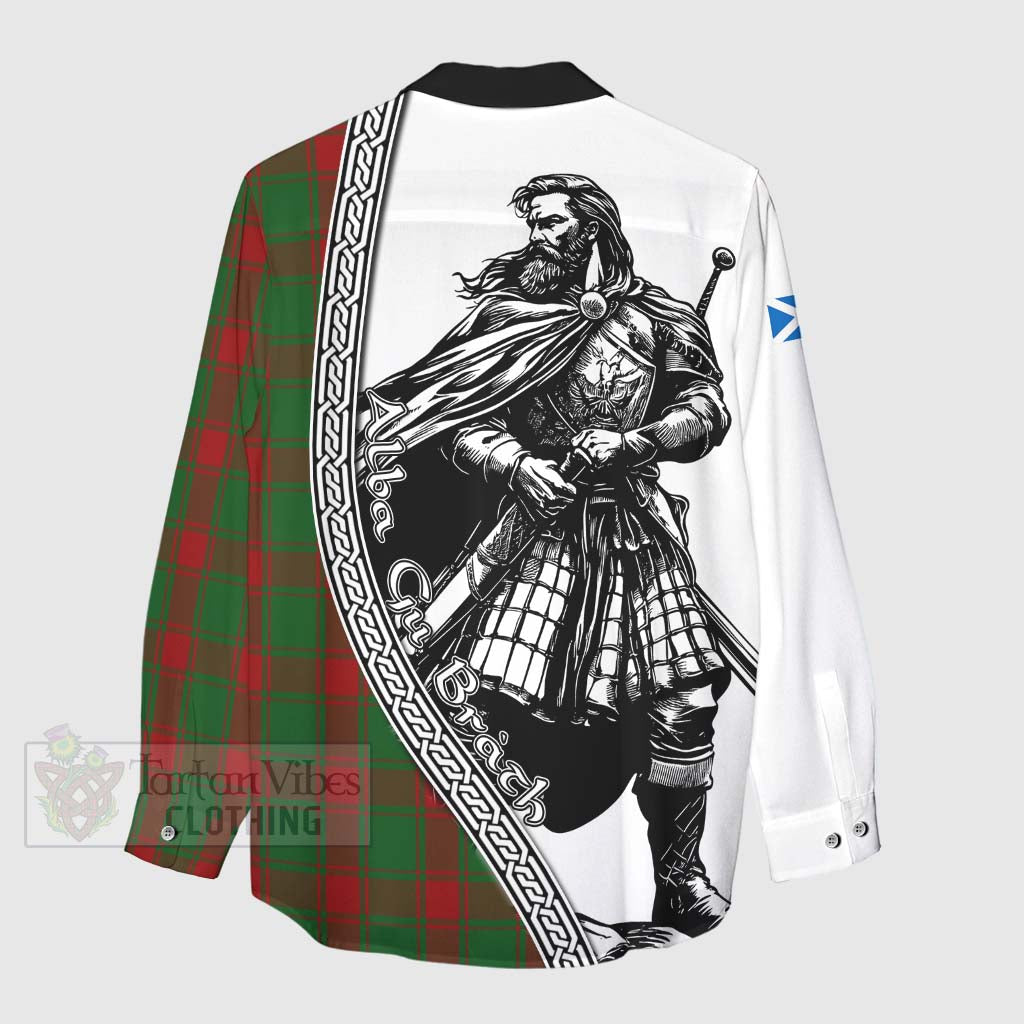 Tartan Vibes Clothing Middleton Tartan Clan Crest Women's Casual Shirt with Highlander Warrior Celtic Style