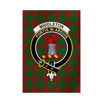 Middleton Tartan Garden Flag with Family Crest - Tartan Vibes Clothing