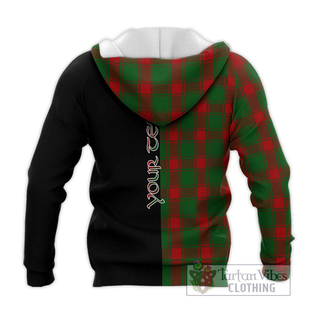 Middleton Tartan Knitted Hoodie with Family Crest and Half Of Me Style - Tartanvibesclothing Shop