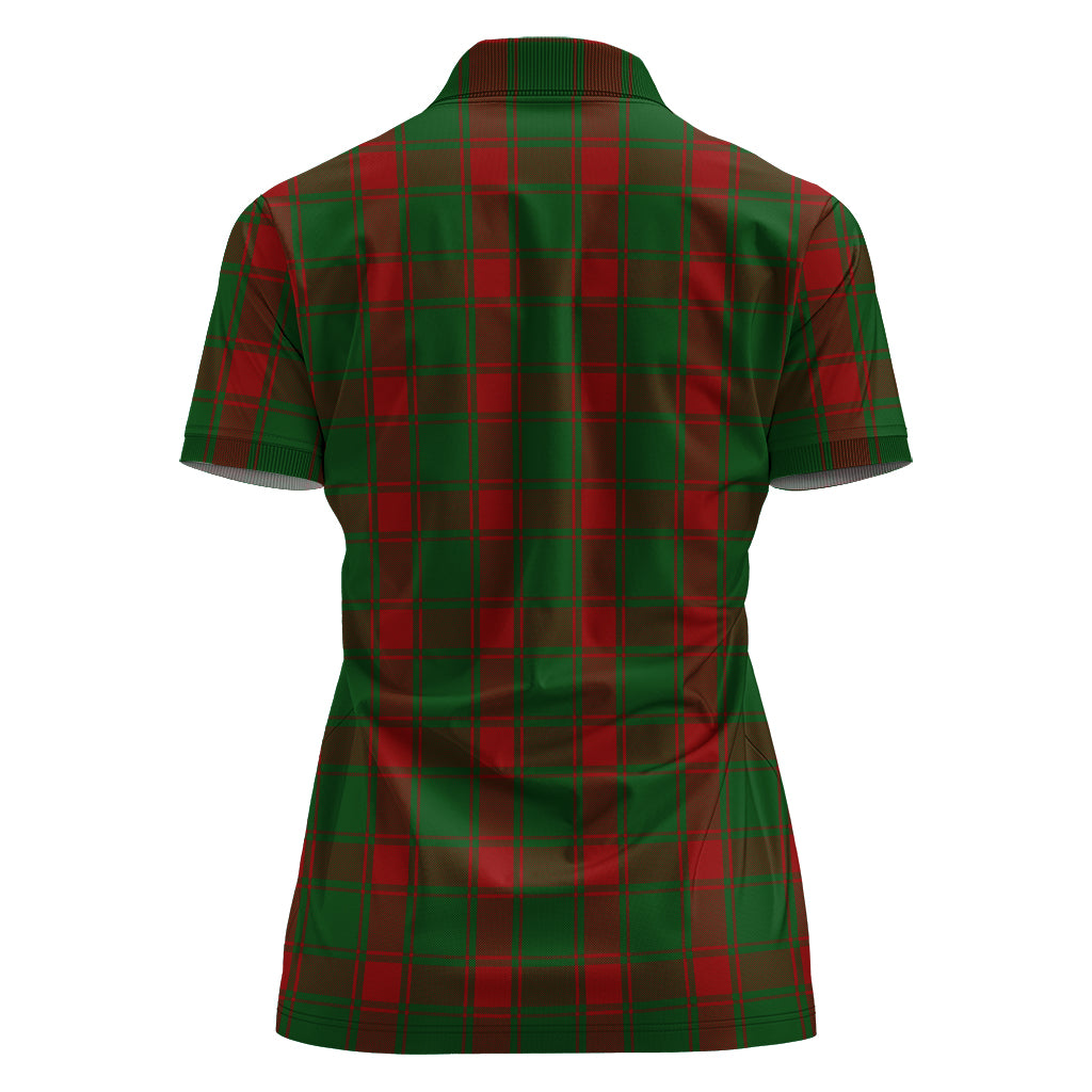 Middleton Tartan Polo Shirt with Family Crest For Women - Tartan Vibes Clothing