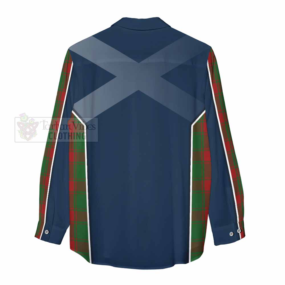 Tartan Vibes Clothing Middleton Tartan Women's Casual Shirt with Family Crest and Lion Rampant Vibes Sport Style