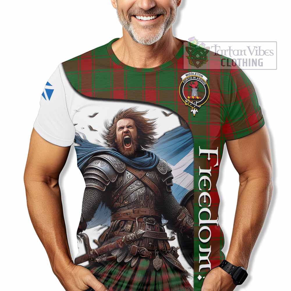 Middleton Crest Tartan T-Shirt Inspired by the Freedom of Scottish Warrior