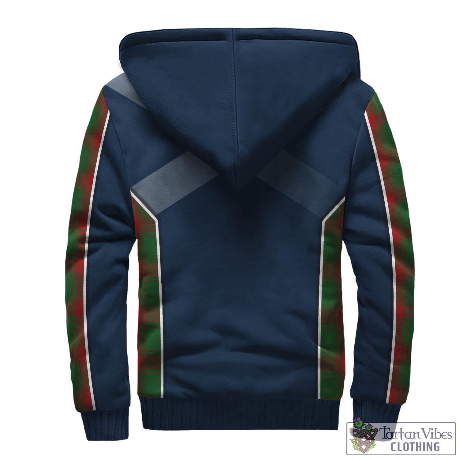 Tartan Vibes Clothing Middleton Tartan Sherpa Hoodie with Family Crest and Scottish Thistle Vibes Sport Style