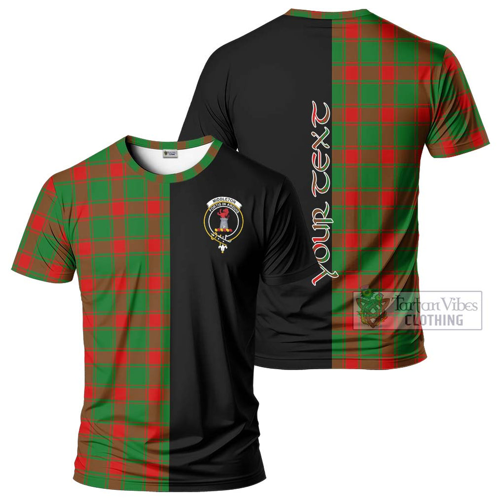 Middleton Modern Tartan T-Shirt with Family Crest and Half Of Me Style Kid's Shirt - Tartanvibesclothing Shop