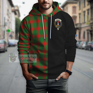 Middleton Modern Tartan Hoodie with Family Crest and Half Of Me Style